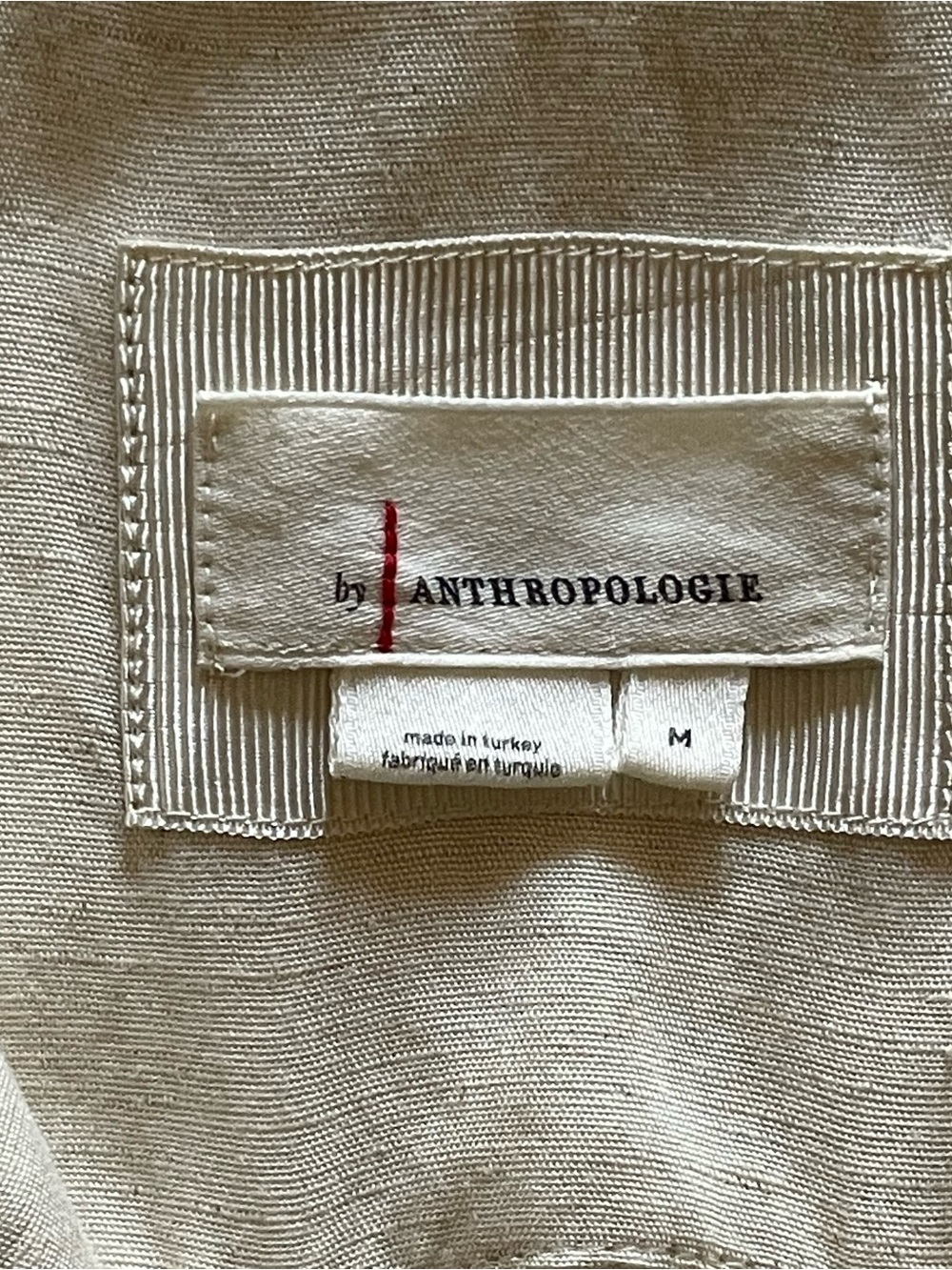 Anthropologie Sleeveless Wrap Mini Dress in Light Cream - Picture 7 of 8
